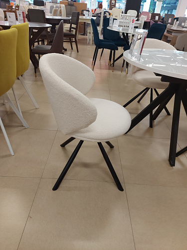 Стул на металлокаркасе Solomon крутящийся gray / black из шоурума 7